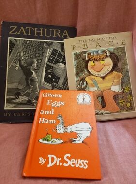 3 Iconic Tales By Renowned Authors Suess, Van Allsberg & 30 Peace Collaborators